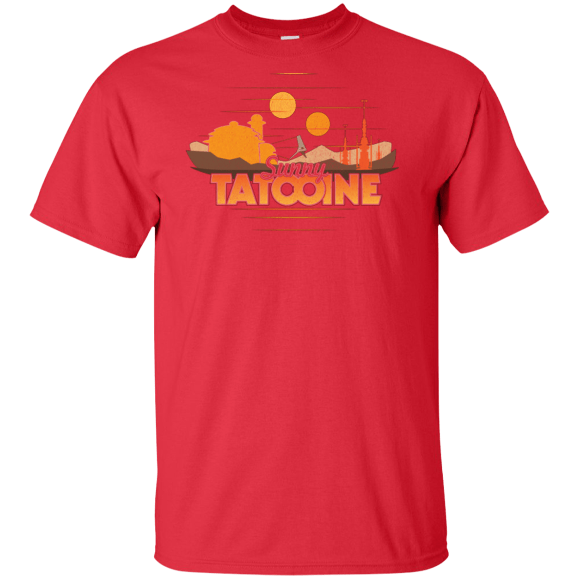 T-Shirts Red / XLT Sunny Tatooine Tall T-Shirt