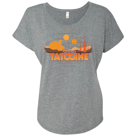 T-Shirts Premium Heather / X-Small Sunny Tatooine Triblend Dolman Sleeve