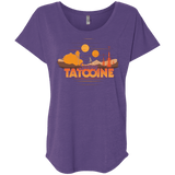 T-Shirts Purple Rush / X-Small Sunny Tatooine Triblend Dolman Sleeve