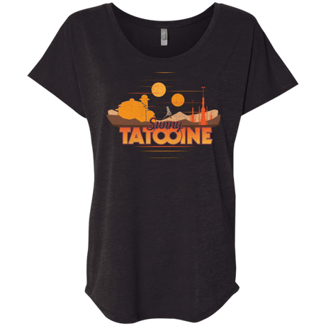 T-Shirts Vintage Black / X-Small Sunny Tatooine Triblend Dolman Sleeve