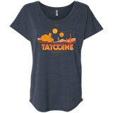 T-Shirts Vintage Navy / X-Small Sunny Tatooine Triblend Dolman Sleeve