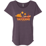 T-Shirts Vintage Purple / X-Small Sunny Tatooine Triblend Dolman Sleeve