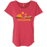 T-Shirts Vintage Red / X-Small Sunny Tatooine Triblend Dolman Sleeve