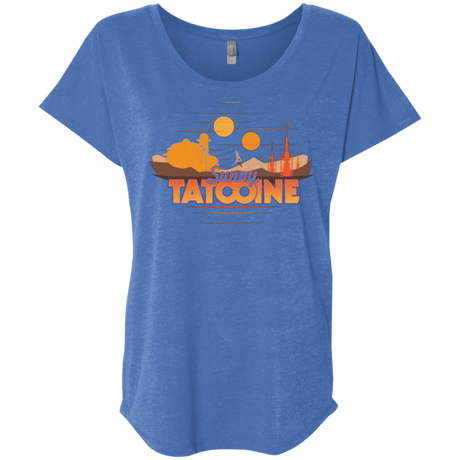 T-Shirts Vintage Royal / X-Small Sunny Tatooine Triblend Dolman Sleeve