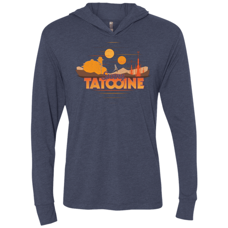 T-Shirts Vintage Navy / X-Small Sunny Tatooine Triblend Long Sleeve Hoodie Tee