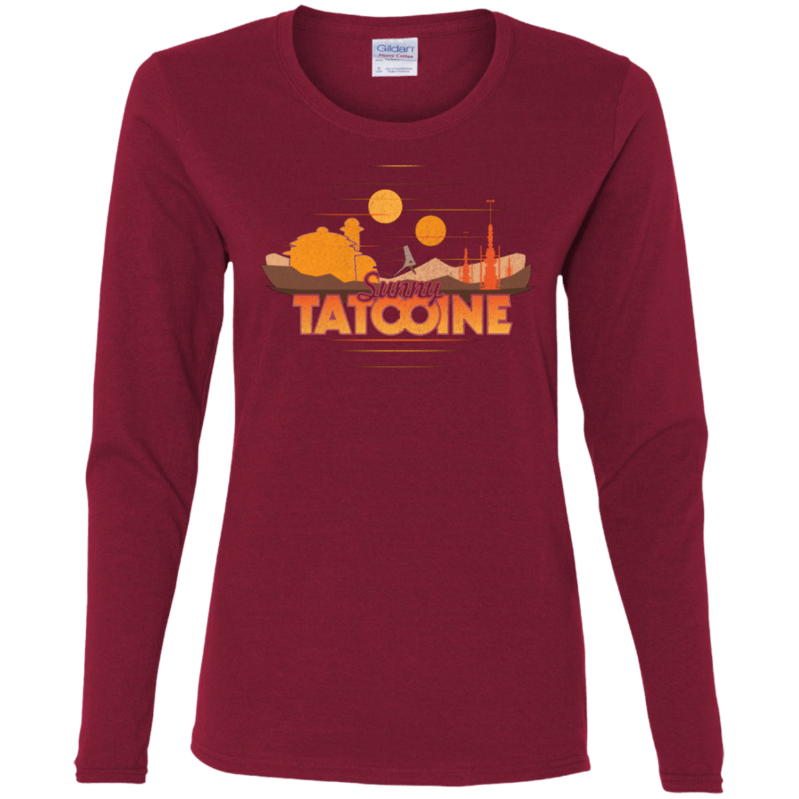 T-Shirts Cardinal / S Sunny Tatooine Women's Long Sleeve T-Shirt