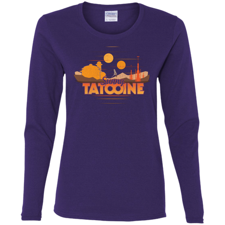 T-Shirts Purple / S Sunny Tatooine Women's Long Sleeve T-Shirt