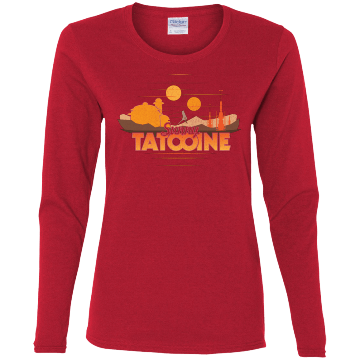 T-Shirts Red / S Sunny Tatooine Women's Long Sleeve T-Shirt