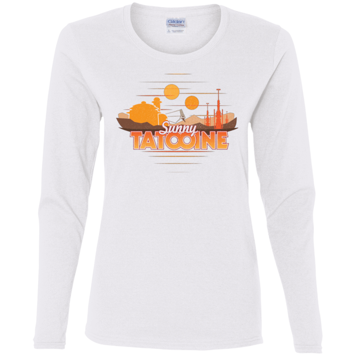 T-Shirts White / S Sunny Tatooine Women's Long Sleeve T-Shirt