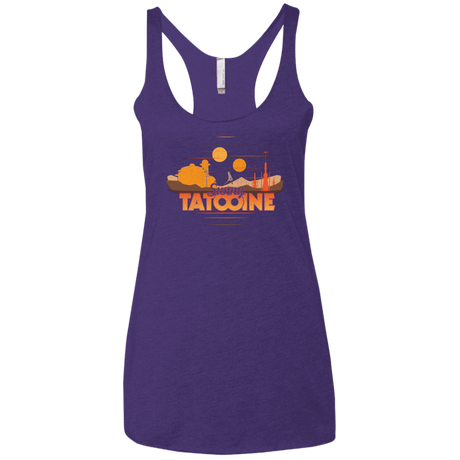 T-Shirts Purple Rush / X-Small Sunny Tatooine Women's Triblend Racerback Tank
