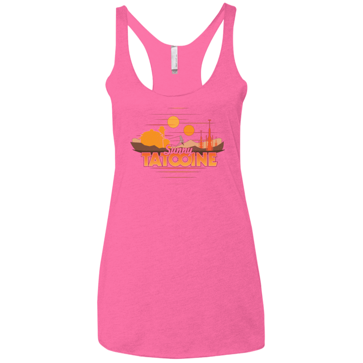 T-Shirts Vintage Pink / X-Small Sunny Tatooine Women's Triblend Racerback Tank