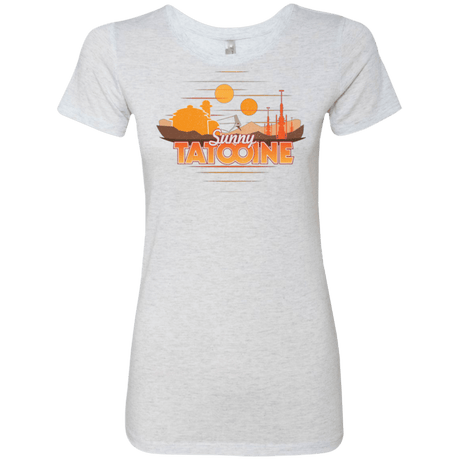 T-Shirts Heather White / S Sunny Tatooine Women's Triblend T-Shirt