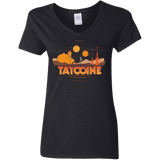 T-Shirts Black / S Sunny Tatooine Women's V-Neck T-Shirt