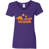 T-Shirts Purple / S Sunny Tatooine Women's V-Neck T-Shirt