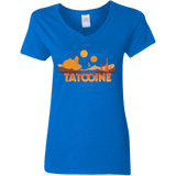 T-Shirts Royal / S Sunny Tatooine Women's V-Neck T-Shirt