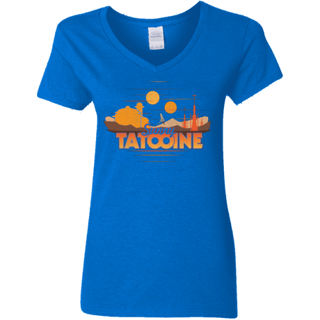 T-Shirts Royal / S Sunny Tatooine Women's V-Neck T-Shirt