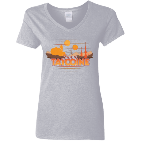 T-Shirts Sport Grey / S Sunny Tatooine Women's V-Neck T-Shirt