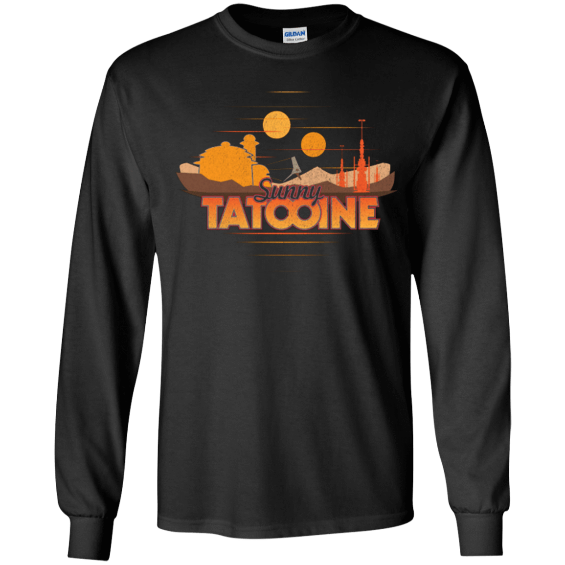 T-Shirts Black / YS Sunny Tatooine Youth Long Sleeve T-Shirt