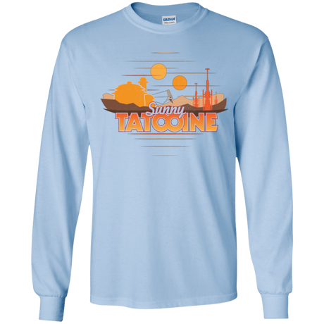 T-Shirts Light Blue / YS Sunny Tatooine Youth Long Sleeve T-Shirt