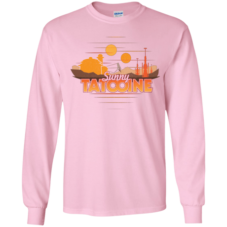 T-Shirts Light Pink / YS Sunny Tatooine Youth Long Sleeve T-Shirt