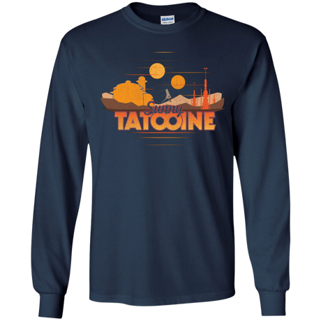 T-Shirts Navy / YS Sunny Tatooine Youth Long Sleeve T-Shirt