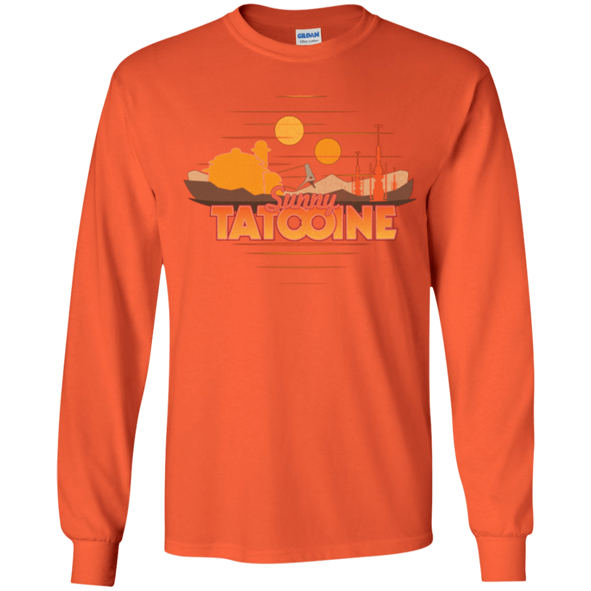 T-Shirts Orange / YS Sunny Tatooine Youth Long Sleeve T-Shirt