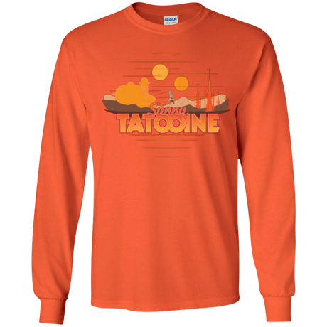 T-Shirts Orange / YS Sunny Tatooine Youth Long Sleeve T-Shirt