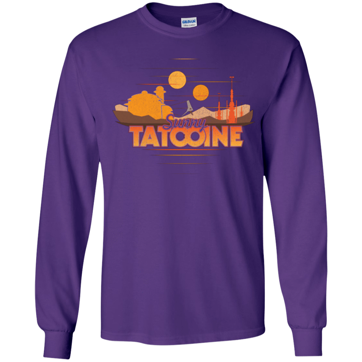 T-Shirts Purple / YS Sunny Tatooine Youth Long Sleeve T-Shirt