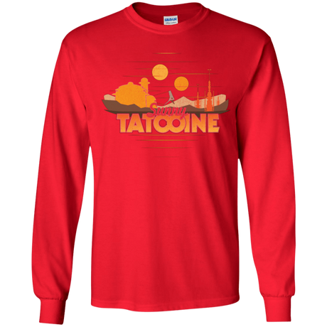T-Shirts Red / YS Sunny Tatooine Youth Long Sleeve T-Shirt