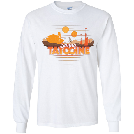 T-Shirts White / YS Sunny Tatooine Youth Long Sleeve T-Shirt