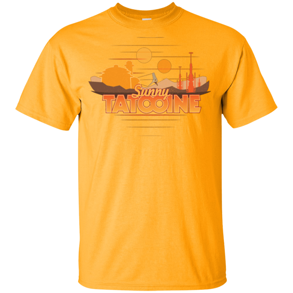 T-Shirts Gold / YXS Sunny Tatooine Youth T-Shirt