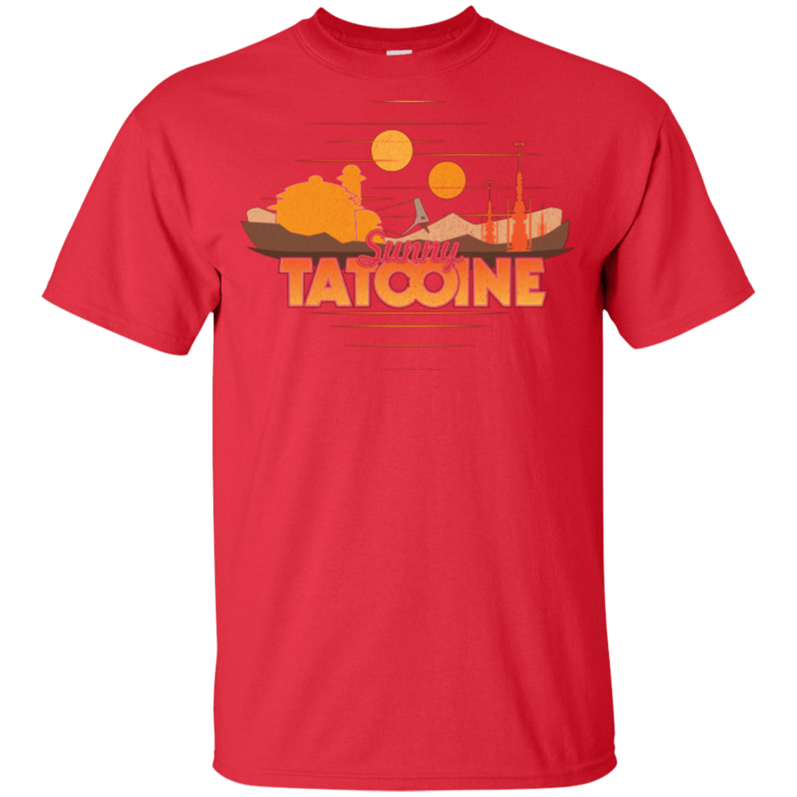 T-Shirts Red / YXS Sunny Tatooine Youth T-Shirt