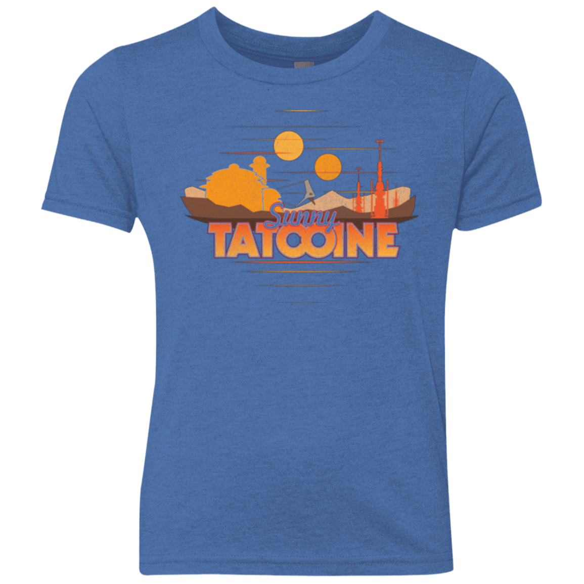 T-Shirts Vintage Royal / YXS Sunny Tatooine Youth Triblend T-Shirt