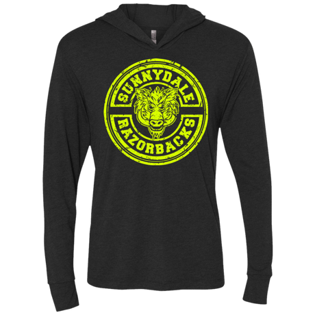 T-Shirts Vintage Black / X-Small Sunnydale razorbacks Triblend Long Sleeve Hoodie Tee