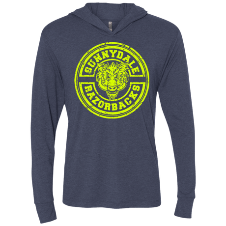 T-Shirts Vintage Navy / X-Small Sunnydale razorbacks Triblend Long Sleeve Hoodie Tee