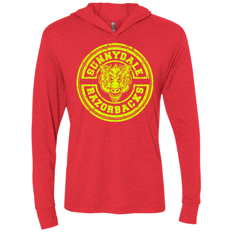 T-Shirts Vintage Red / X-Small Sunnydale razorbacks Triblend Long Sleeve Hoodie Tee