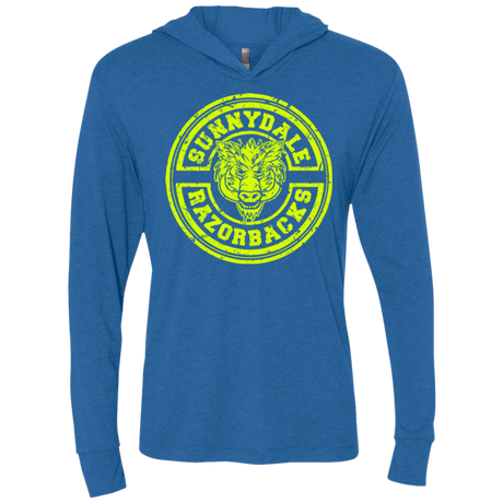 T-Shirts Vintage Royal / X-Small Sunnydale razorbacks Triblend Long Sleeve Hoodie Tee