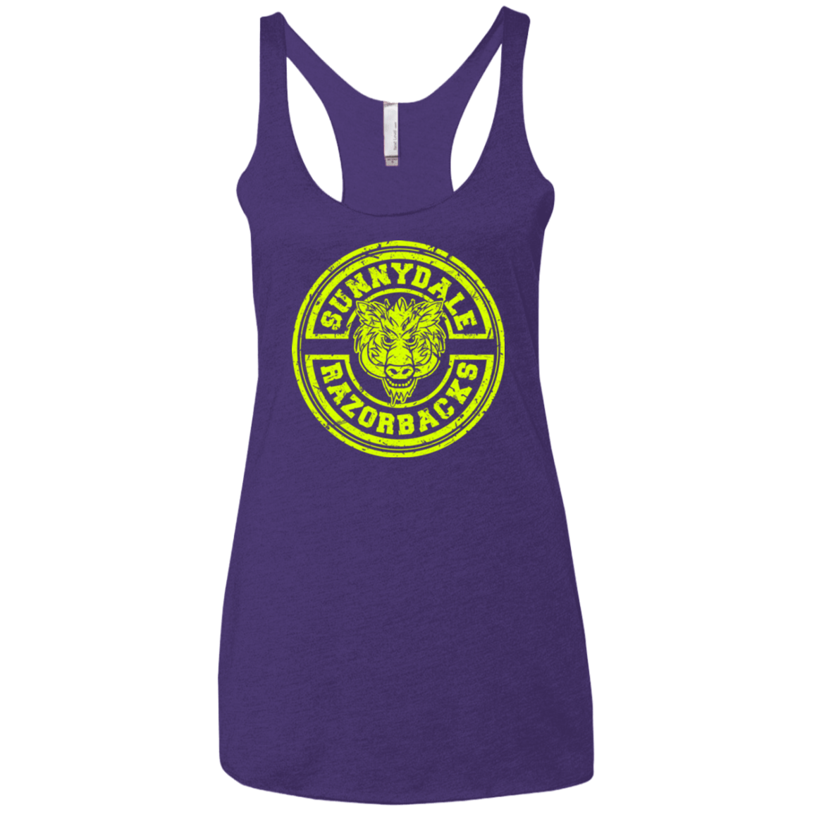T-Shirts Purple / X-Small Sunnydale razorbacks Women's Triblend Racerback Tank