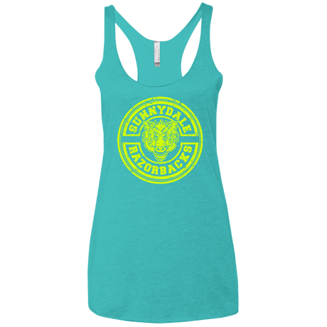 T-Shirts Tahiti Blue / X-Small Sunnydale razorbacks Women's Triblend Racerback Tank
