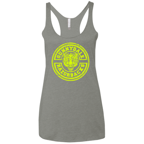 T-Shirts Venetian Grey / X-Small Sunnydale razorbacks Women's Triblend Racerback Tank