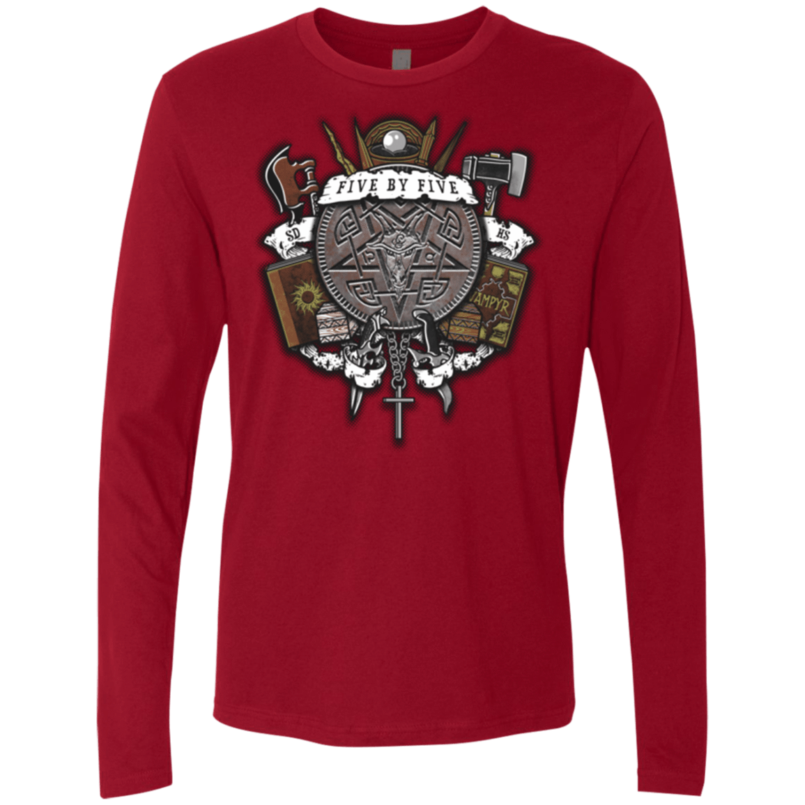 T-Shirts Cardinal / Small Sunnydale Slaying Men's Premium Long Sleeve