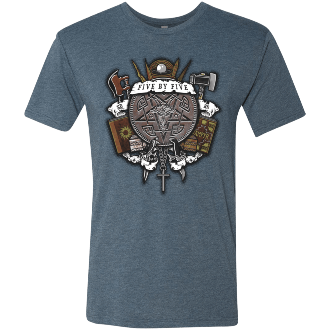 T-Shirts Indigo / Small Sunnydale Slaying Men's Triblend T-Shirt