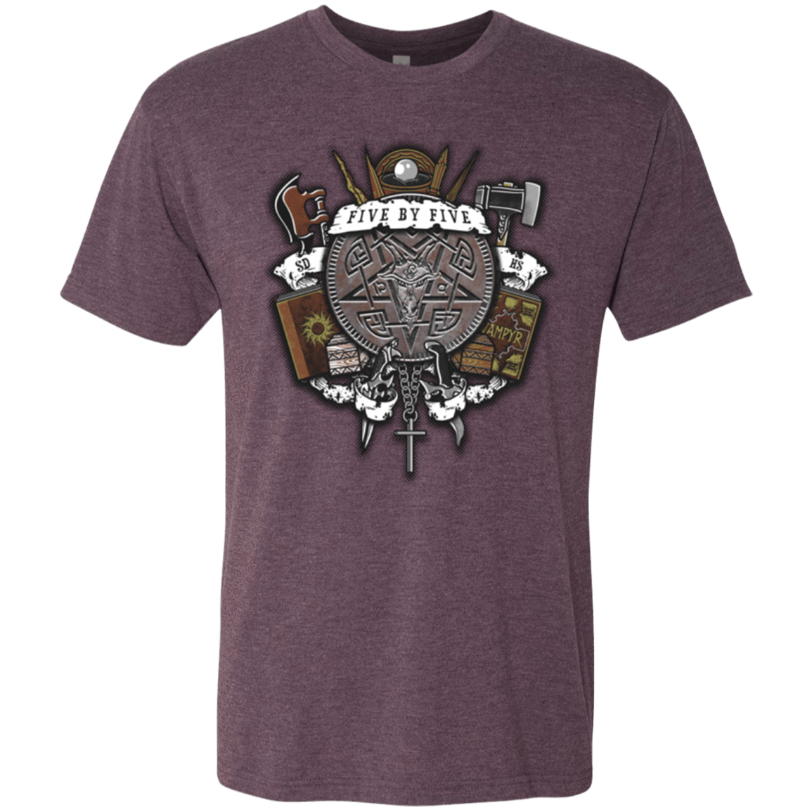 T-Shirts Vintage Purple / Small Sunnydale Slaying Men's Triblend T-Shirt