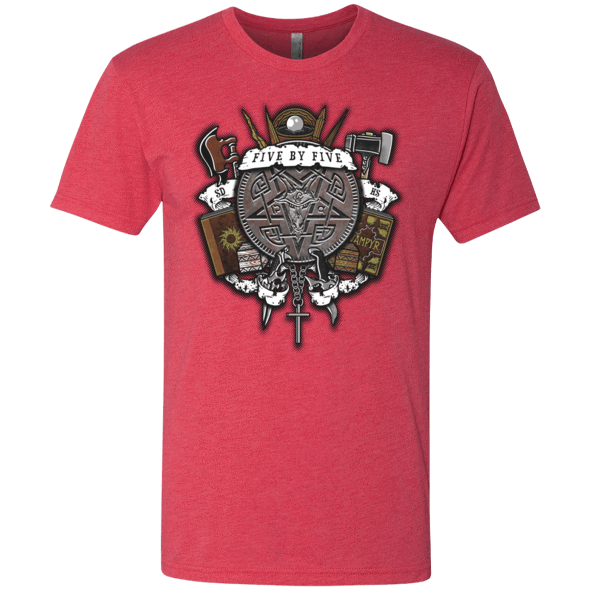 T-Shirts Vintage Red / Small Sunnydale Slaying Men's Triblend T-Shirt