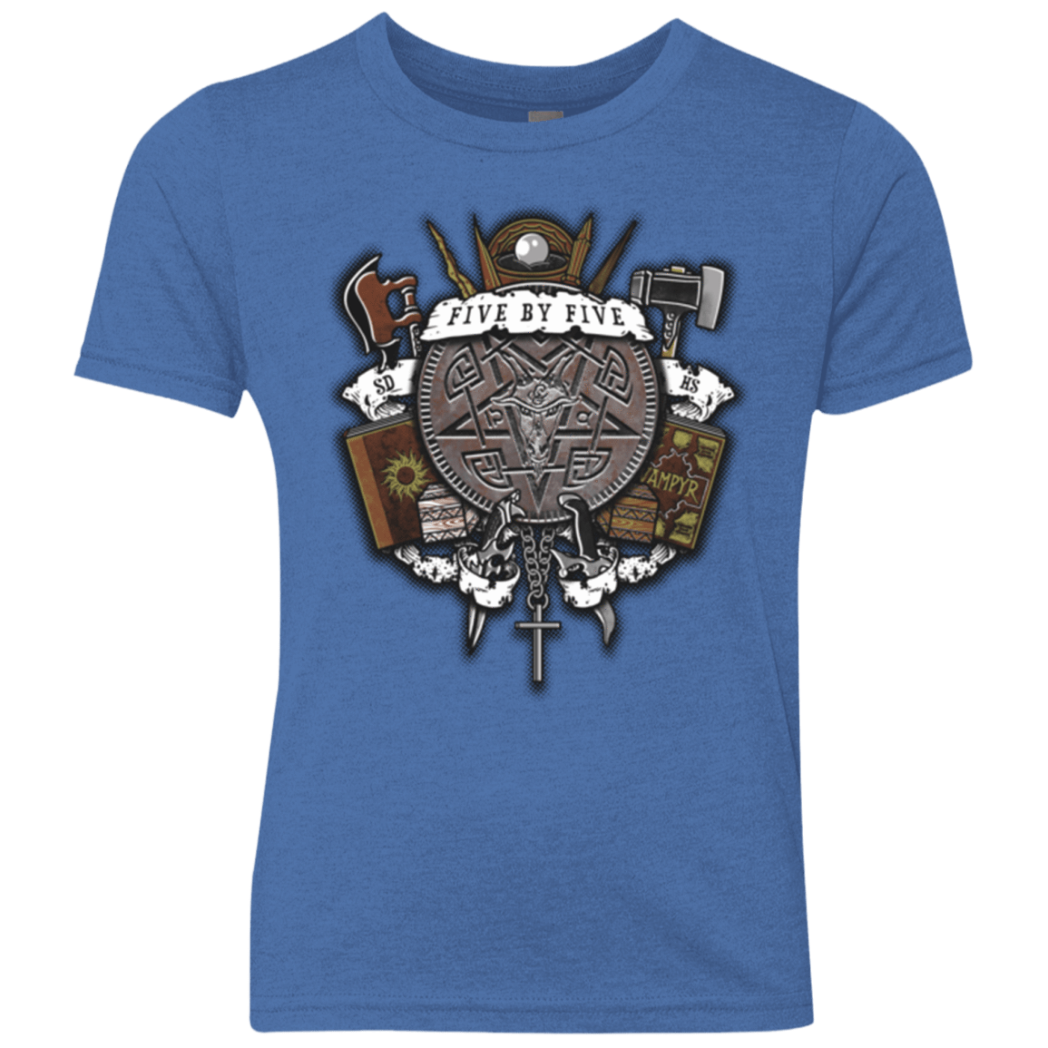 T-Shirts Vintage Royal / YXS Sunnydale Slaying Youth Triblend T-Shirt