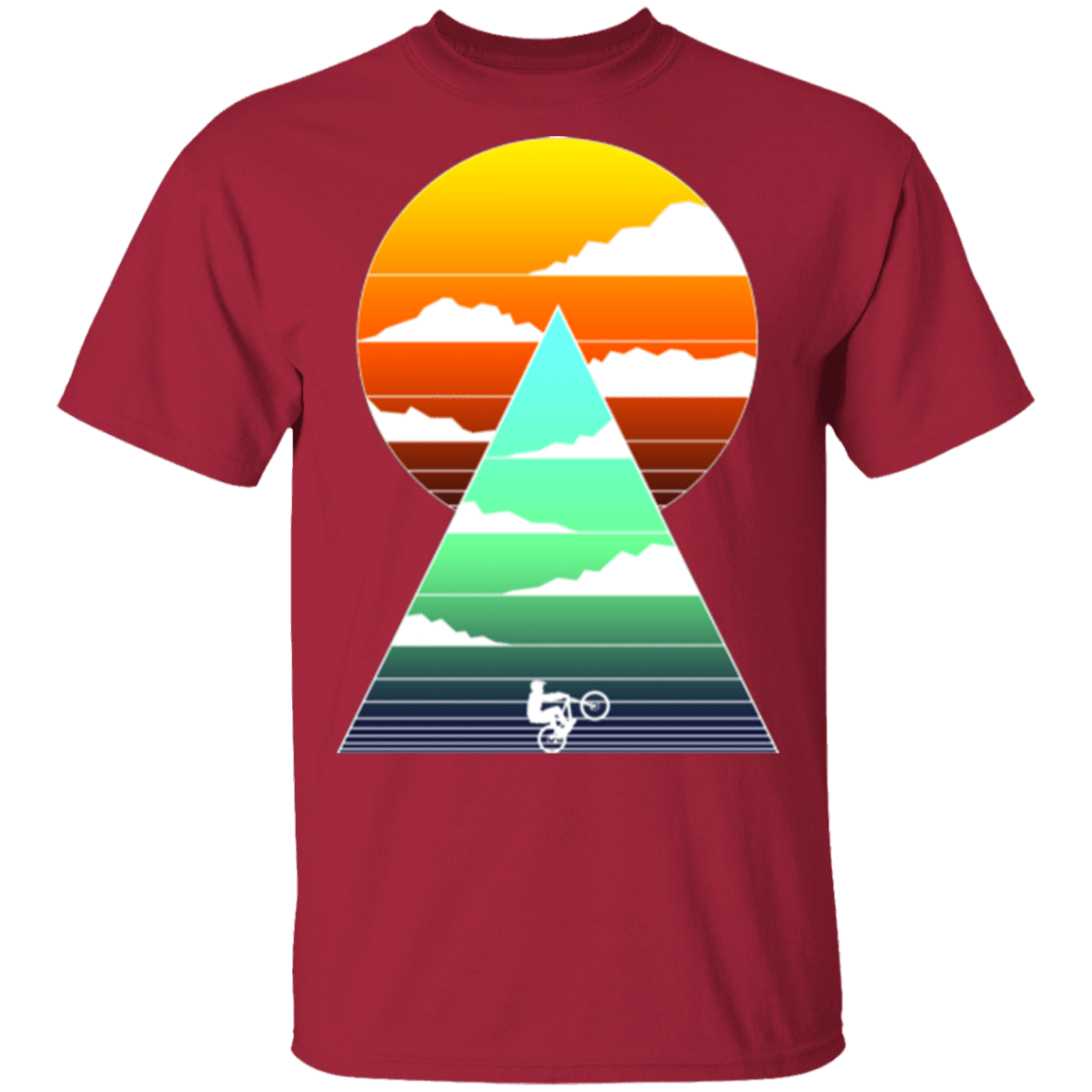 T-Shirts Cardinal / S Sunrise Bike Ride T-Shirt