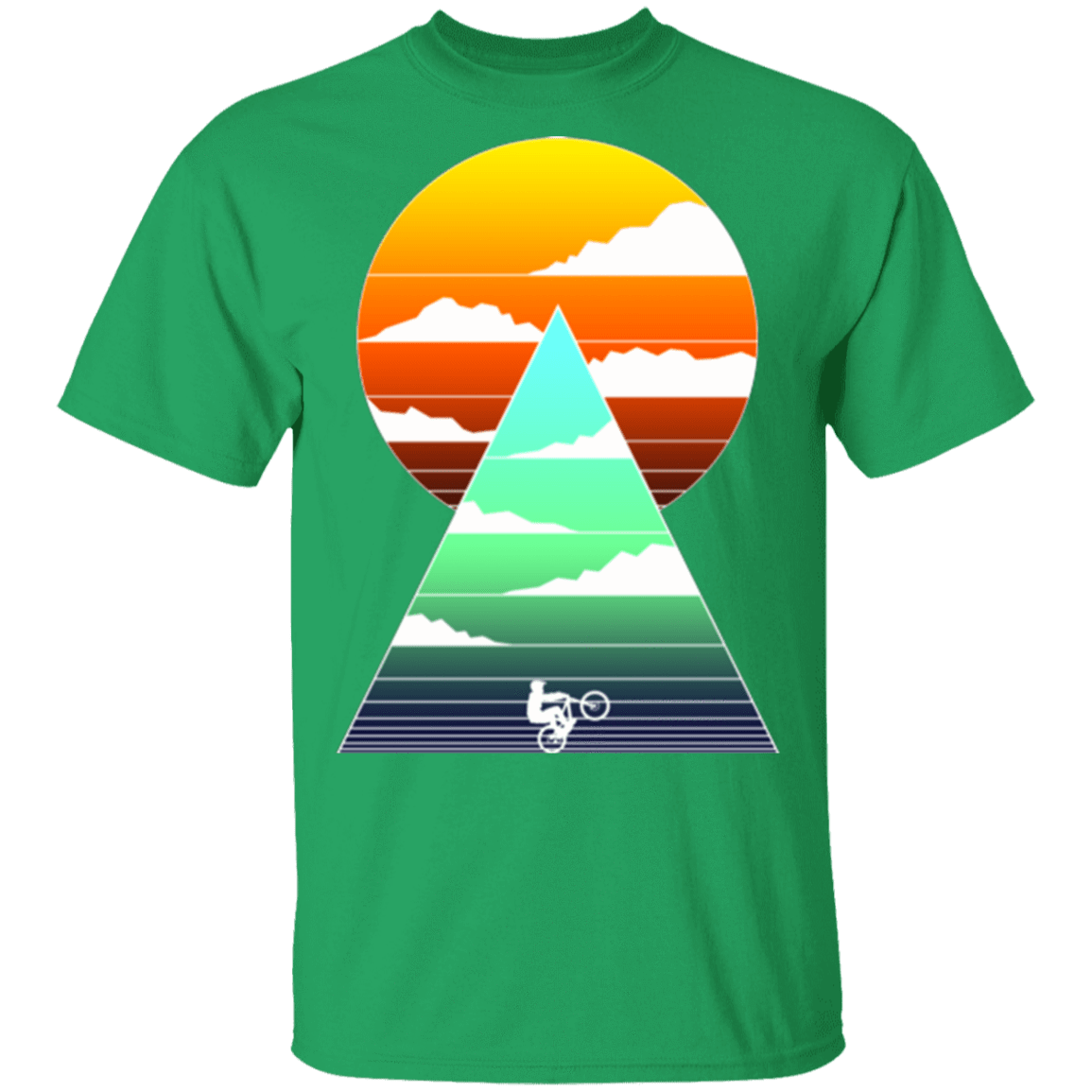 T-Shirts Irish Green / S Sunrise Bike Ride T-Shirt