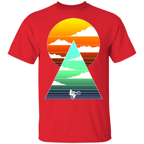 T-Shirts Red / S Sunrise Bike Ride T-Shirt