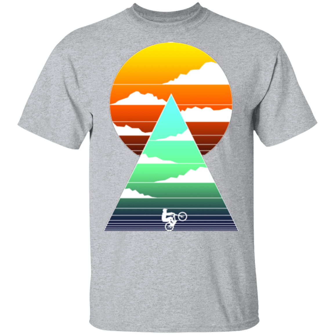 T-Shirts Sport Grey / S Sunrise Bike Ride T-Shirt