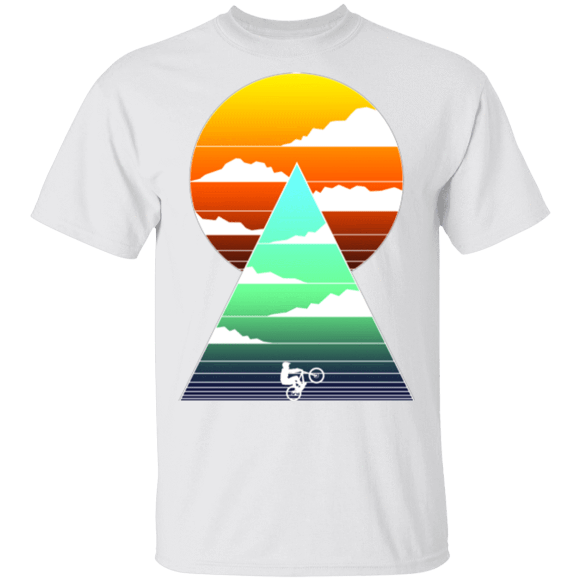 T-Shirts White / S Sunrise Bike Ride T-Shirt